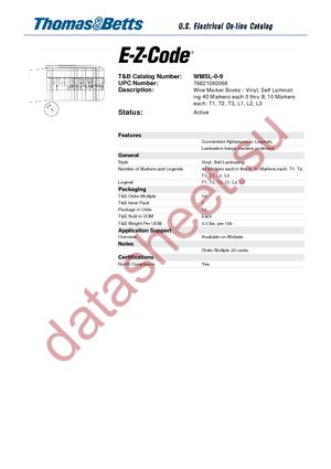 WMSL-0-9 datasheet  